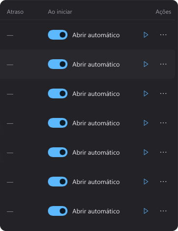 Você decide o que abre sozinho